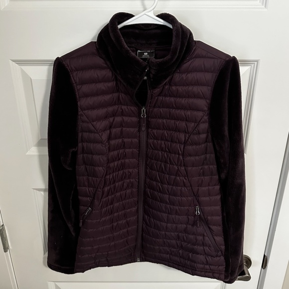 Dark purple fleece jacket size small - Picture 1 of 4